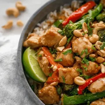 Thai Peanut Chicken Stir Fry