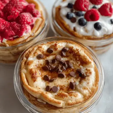 Baked Protein Pancake Bowls