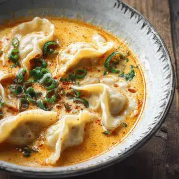 Thai Coconut Curry Dumpling Soup