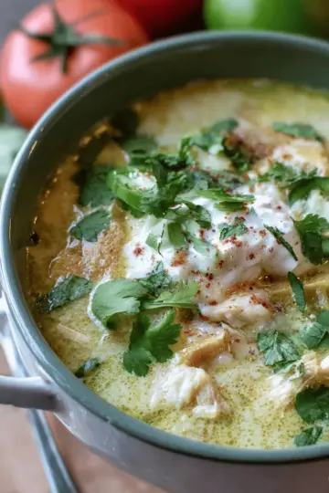 Creamy Green Enchiladas Chicken Soup