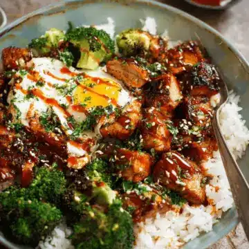 Sticky Chicken Rice Bowls