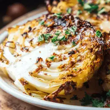 Oven Roasted or Grilled Garlic Cabbage Steaks