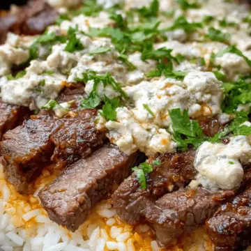 Steak Cheese and Rice