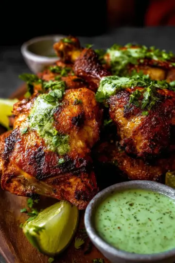 Peruvian Chicken with Green Sauce