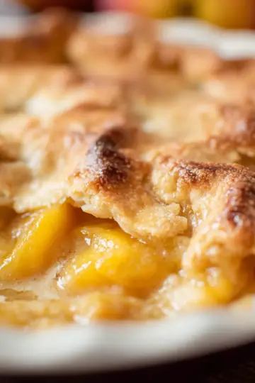 Double Crust Peach Cobbler