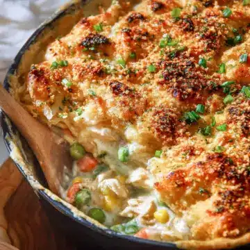 EASY Crustless Chicken Pot Pie