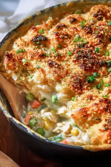 EASY Crustless Chicken Pot Pie