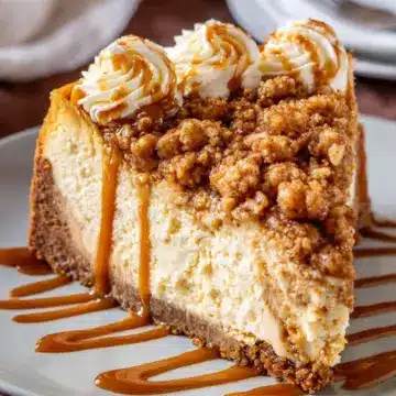 Apple Crisp Cheesecake