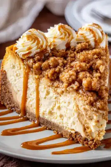 Apple Crisp Cheesecake
