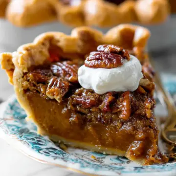 Pecan Praline Pumpkin Pie