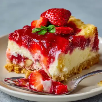 Strawberry Cheesecake Dump Cake