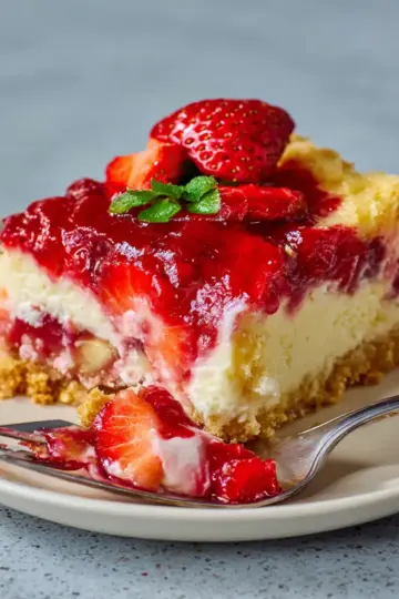 Strawberry Cheesecake Dump Cake