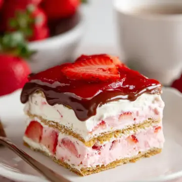 Strawberry Eclair Cake