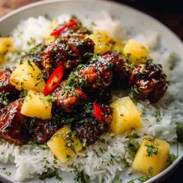 30 Minute Pineapple Chicken with Coconut Rice