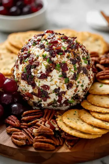 Cranberry Pecan Goat Cheese Ball