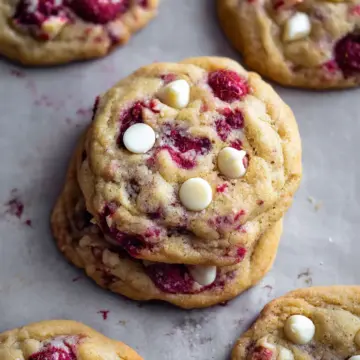 White Chocolate Raspberry Cookies