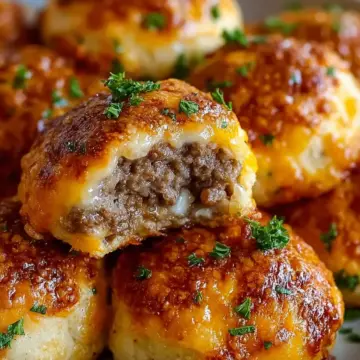 Garlic Parmesan Cheeseburger Bombs Recipe