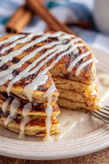 Cinnamon Roll Pancake Recipe
