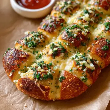 Cheesy Stuffed Garlic Bread Rolls