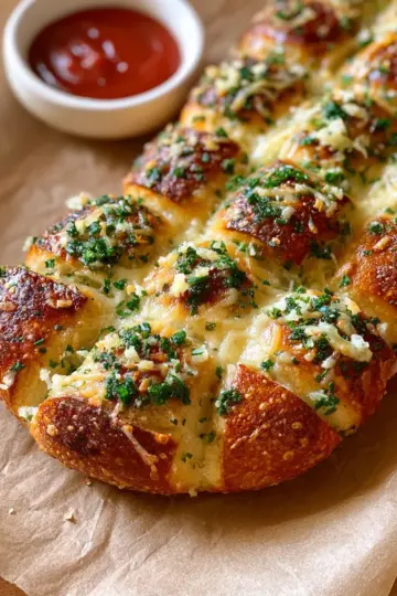 Cheesy Stuffed Garlic Bread Rolls