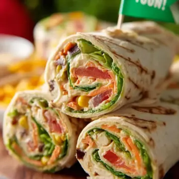 Veggie Tortilla Roll Ups Recipe