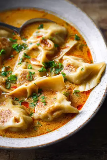 Thai Coconut Curry Dumpling Soup