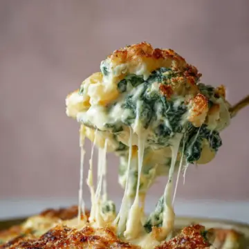 Creamed Spinach Mac and Cheese.