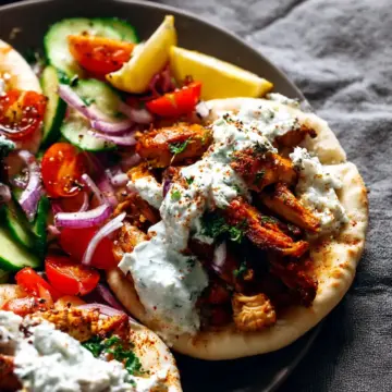 Sheet Pan Chicken Pitas with Tzatziki