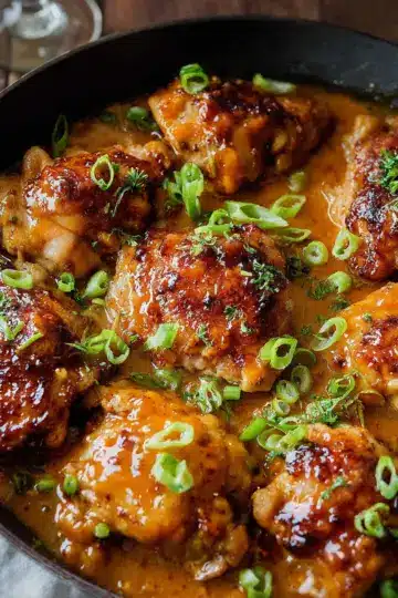 Skillet Bang Bang Chicken Thighs