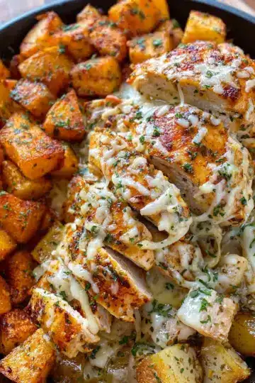 Garlic Parmesan Chicken and Potatoes