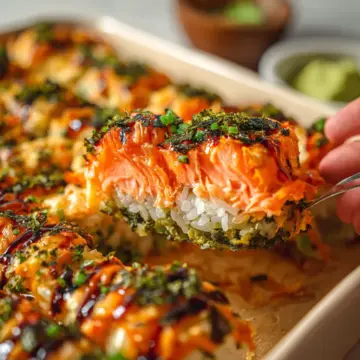 Salmon Sushi Bake