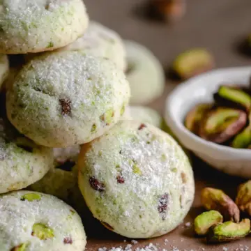 Pistachio Wedding Cookies