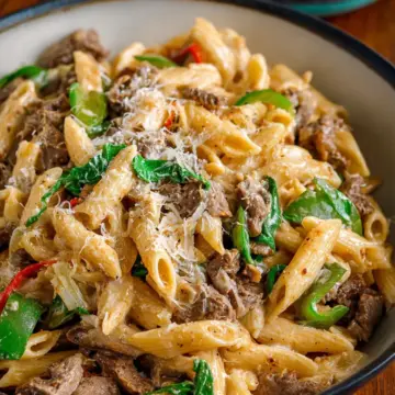 Philly Cheesesteak Pasta