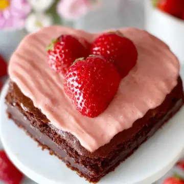 Strawberry Sweetheart Brownies