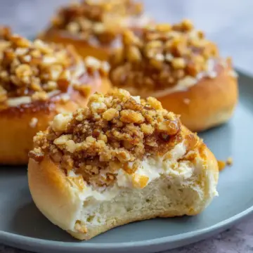Apple Streusel Cheesecake Buns
