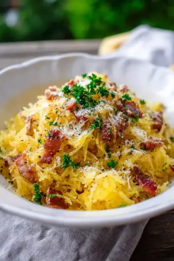 Spaghetti Squash Carbonara