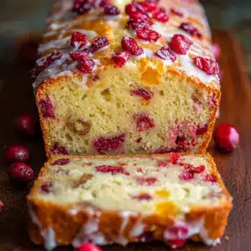 Cranberry Bread with Orange Glaze