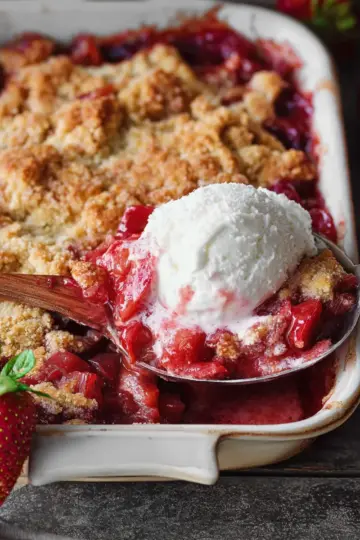 Strawberry Rhubarb Cobbler