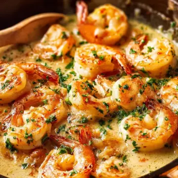 Creamy Garlic Prawns