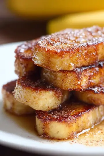 Pan Fried Cinnamon Bananas