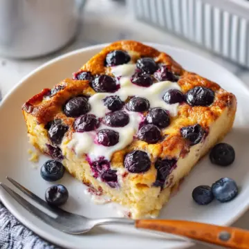 Blueberry Cottage Cheese Breakfast Bake