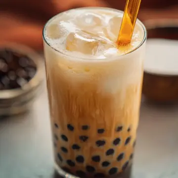 Vanilla Boba Milk Tea
