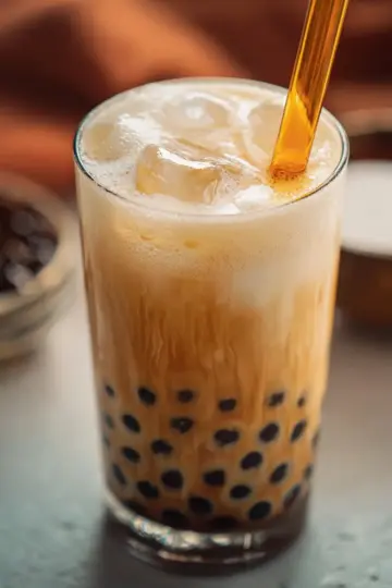 Vanilla Boba Milk Tea