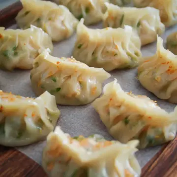 Homemade Shrimp and Chive Dumplings