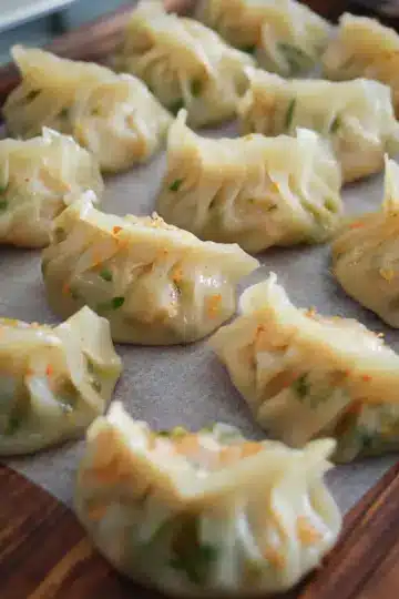 Homemade Shrimp and Chive Dumplings