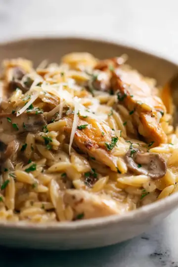 Chicken Marsala Orzo