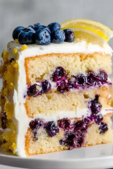 Lemon Blueberry Layer Cake