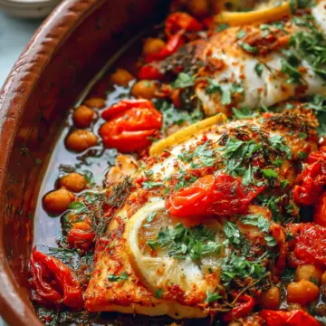 Spicy Moroccan Baked Fish