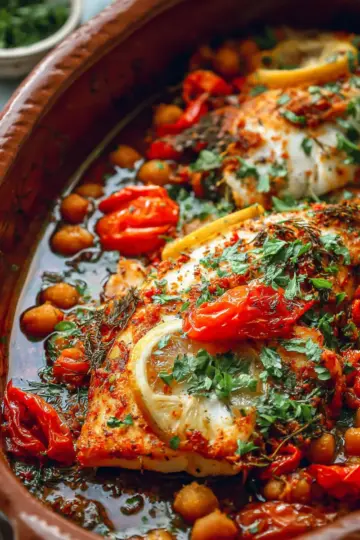 Spicy Moroccan Baked Fish