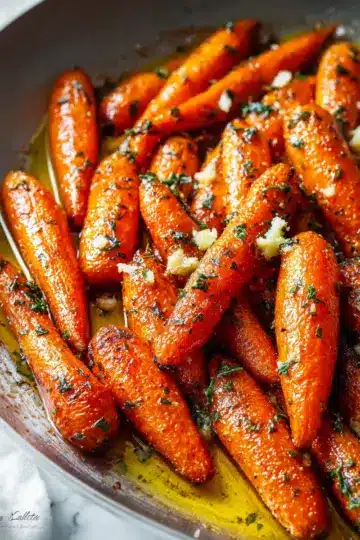 Honey Roasted Carrots With Garlic Butter